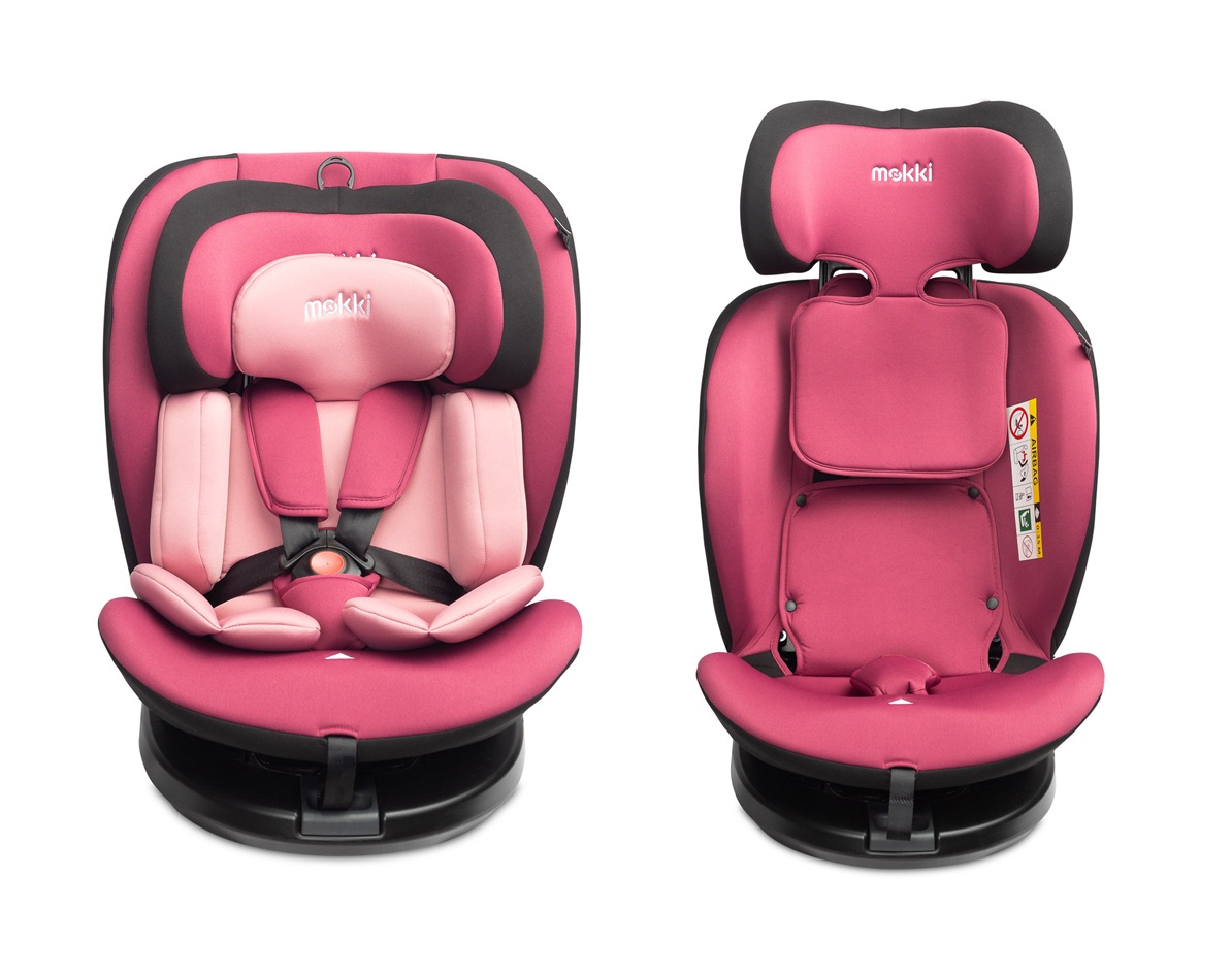 fotelik caretero mokki i-size 40-150cm do 36kg różowy 